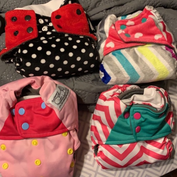 Bottoms up cloth pocket diapers lot - Picture 1 of 1